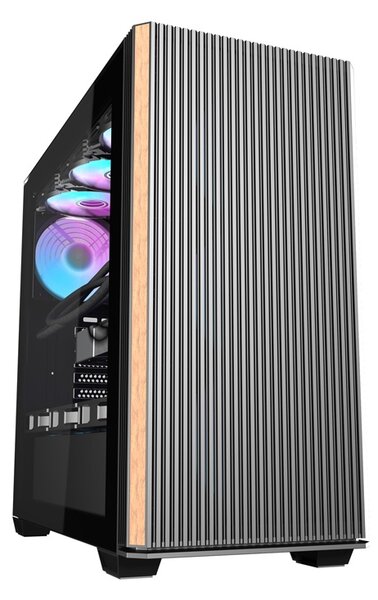 Počítačová skříň Darkflash DS900WS (černá) + 4 ventilátory