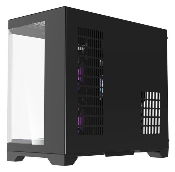 DarkFlash Počítačová skříň Darflash FT418 + 6 ventilátorů aRGB (černá)