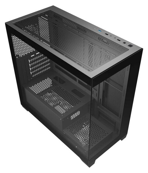 Počítačová skříň Darkflash C218M + 6 ventilátorů ARGB (černé)