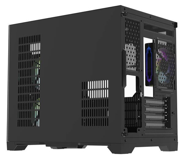 DarkFlash Počítačová skříň Darflash FT418 + 6 ventilátorů aRGB (černá)