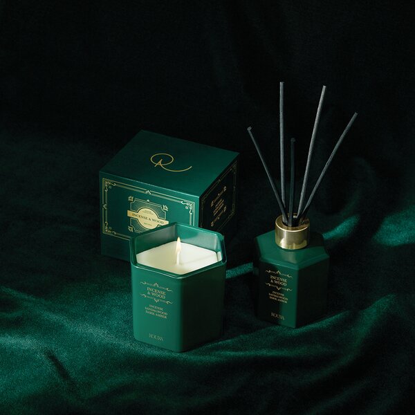 ROURA Incense & Wood Vonná svíčka, 180 g
