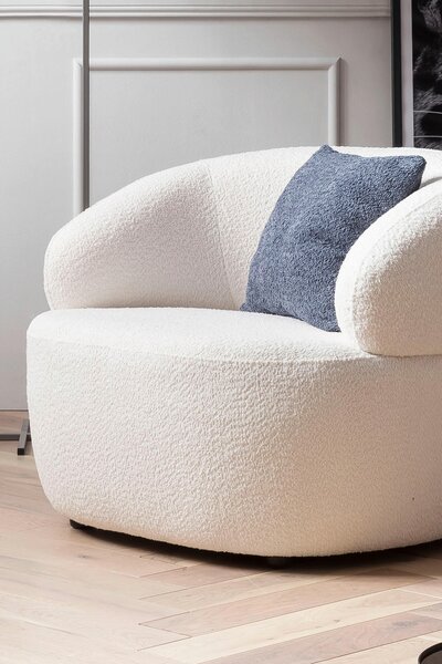 KŘESLO, textil, bílá Livetastic - Online Only křesla & taburety, Online Only
