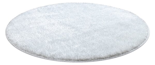 Koupelnový kobereček SYNERGY glamour / lurex, bílý kruh