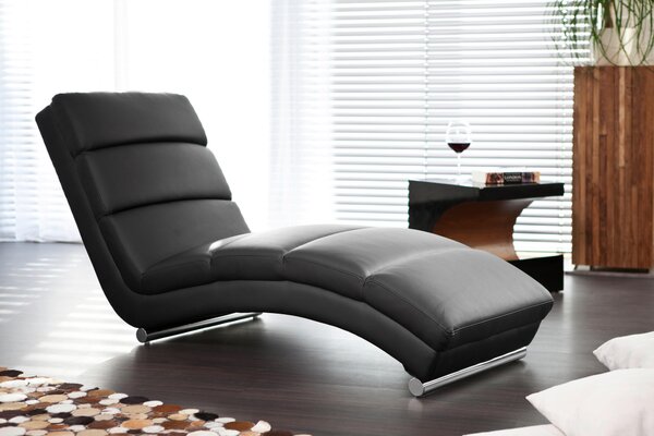 RELAXAČNÍ VÁLENDA, textil, černá Livetastic - Relaxační křesla, Online Only