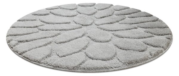 Koupelnový kobereček SUPREME STONES kamínky, šedý kruh