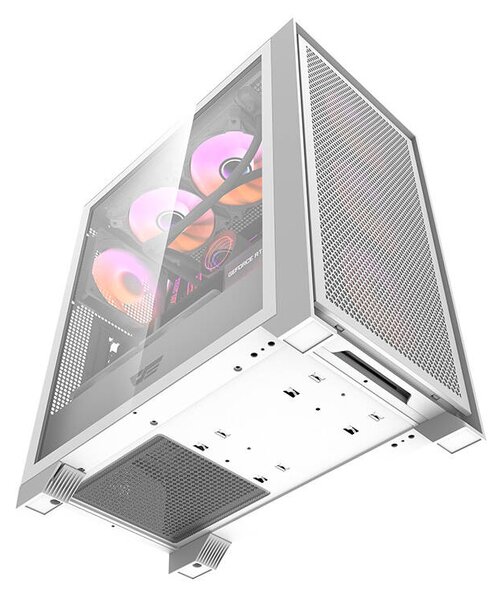 Počítačová skříň Darkflash DRX70 MESH + 4 ventilátory RGB (bílá)