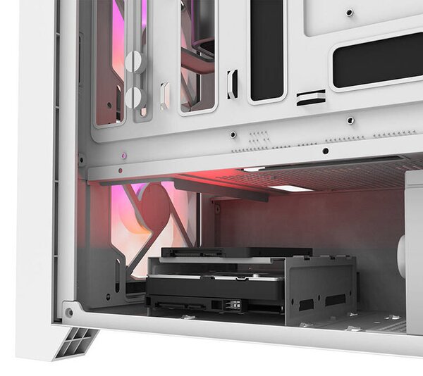 Počítačová skříň Darkflash DRX70 MESH + 4 ventilátory RGB (bílá)