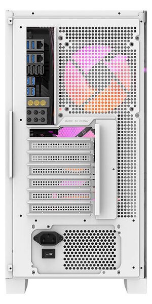 Počítačová skříň Darkflash DRX70 MESH + 4 ventilátory RGB (bílá)