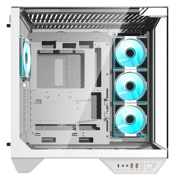 Počítačová skříň Darkflash DY470 se 4 ventilátory (bílá)