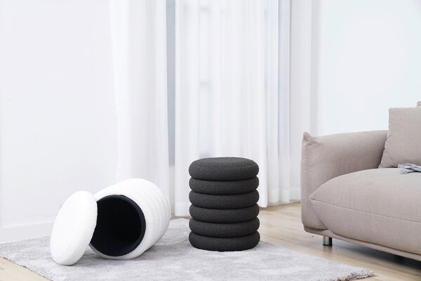 TABURET, textil, 38/45 cm Livetastic - Taburety, Online Only