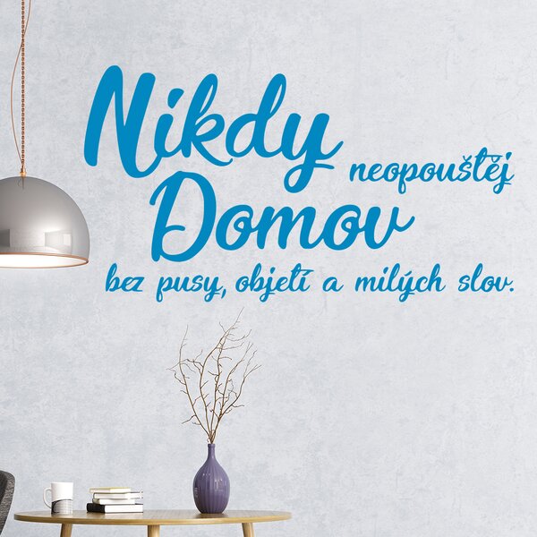Živá Zeď Samolepka Neopouštěj domov Barva: černá