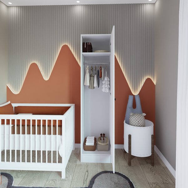 Šatní skříň Dayly (bílá). Akce -15%
