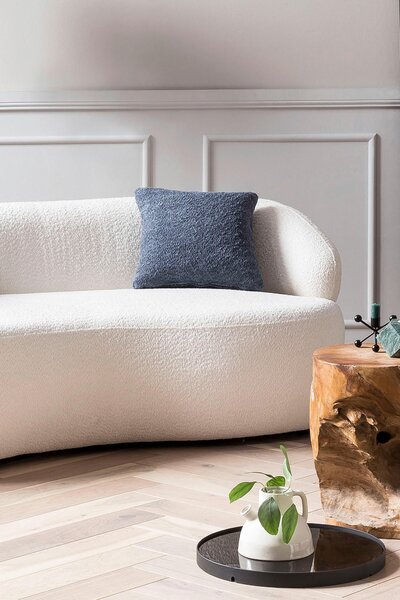 DVOUMÍSTNÁ POHOVKA, textil, bílá Livetastic - Pohovky, Online Only