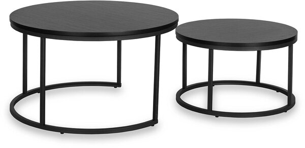 Set 2 konferenčních stolků Metacion Max (černá). Akce -30%. 1119275