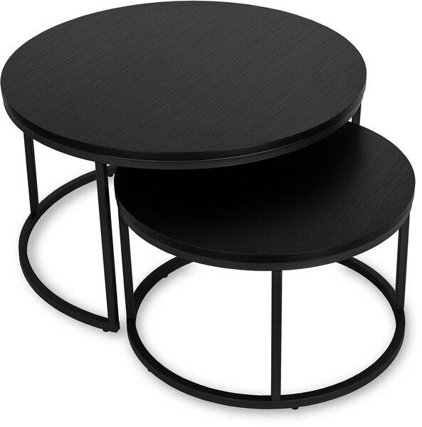 Set 2 konferenčních stolků Metacion Max (černá). Akce -30%. 1119275
