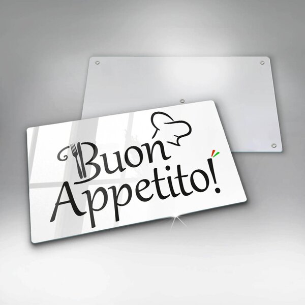 Krájecí prkénko skleněné Buon appetito!