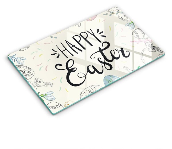 Krájecí prkénko skleněné Happy easter