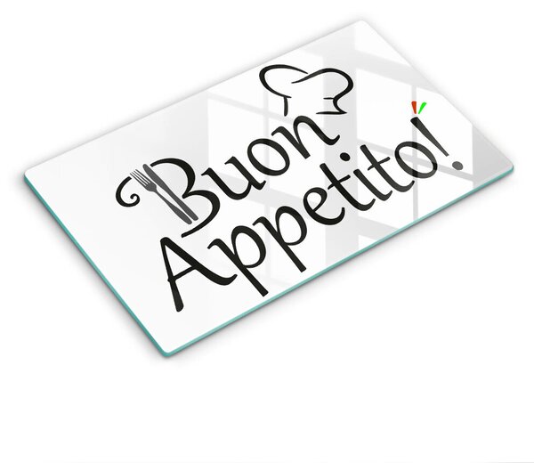 Krájecí prkénko skleněné Buon appetito!
