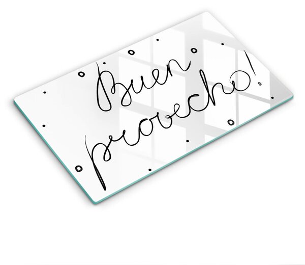 Krájecí prkénko skleněné Buen provecho!