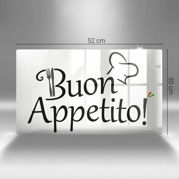 Krájecí prkénko skleněné Buon appetito!