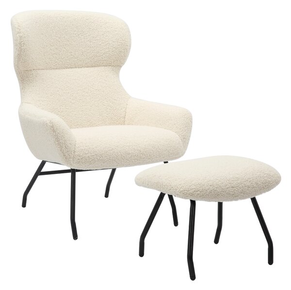 KŘESLO S PODNOŽKOU, textil, béžová Livetastic - Online Only křesla & taburety, Online Only