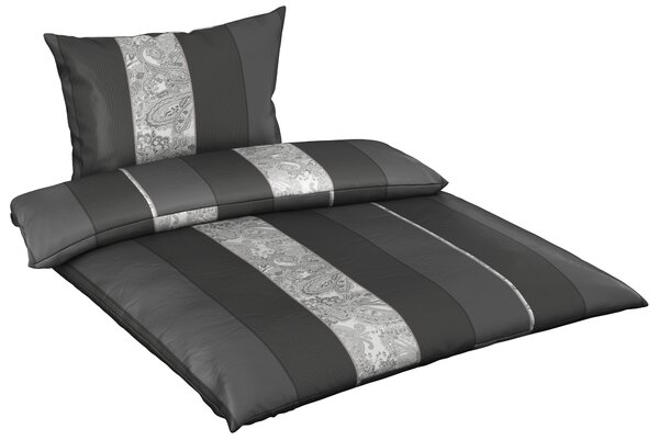 POVLEČENÍ, satén, antracitová, 140/200 cm Dieter Knoll - Povlečení