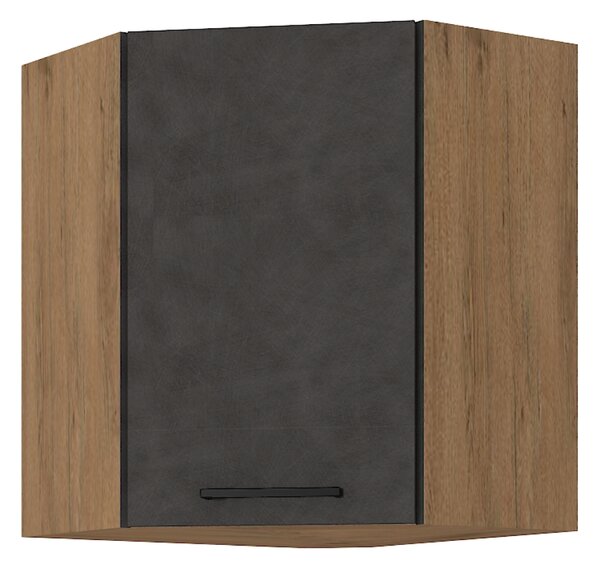 KONDELA Horní skříňka, dub lancelot / šedá matná, VEGA 58x58 GN-72 1F