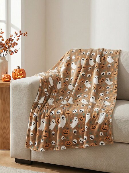 Sinsay - Deka s halloweenským motivem - vícebarevná