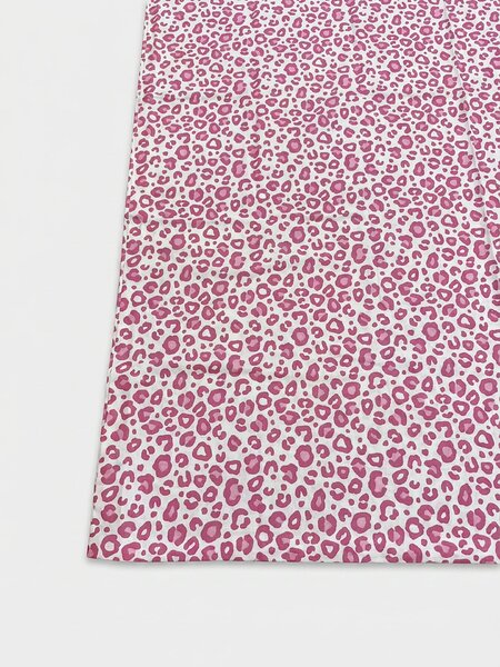 Sinsay - Bavlněné ložní povlečení s leopardím vzorem - růžová