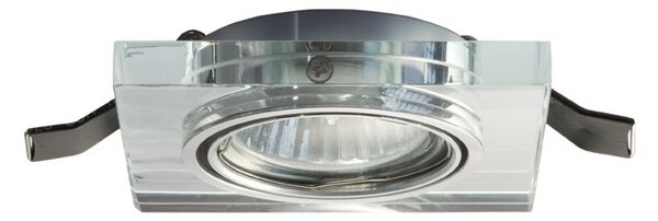 Zápustné svítidlo MIRROLA čtvercová zápustná náklopná čirá/mirro - RED - DESIGN RENDL