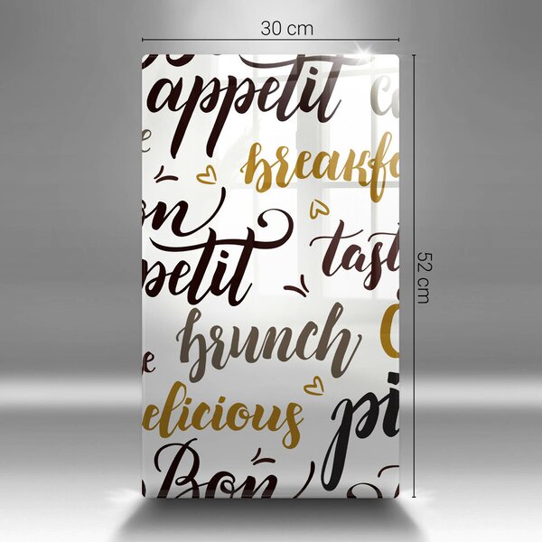 Skleněná krájecí deska Bon appetit
