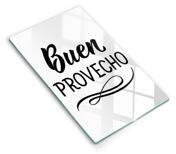 Skleněná krájecí deska Buen provecho