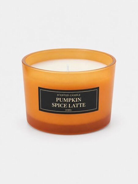Sinsay - Vonná svíčka se třemi knoty Pumpkin Spice Latte - oranžová
