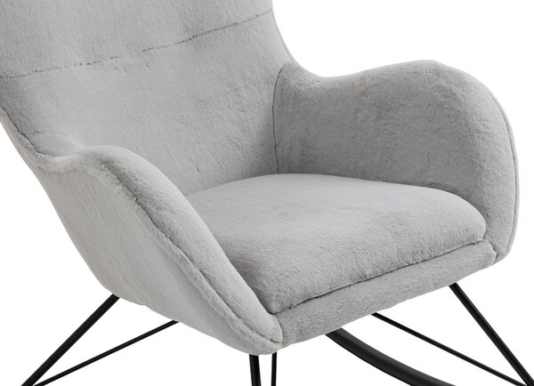 HOUPACÍ ŽIDLE, textil, černá, světle šedá Livetastic - Křesla klasická, Online Only