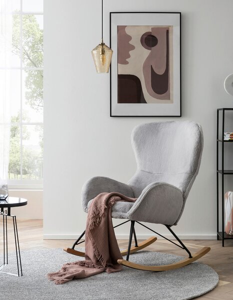 HOUPACÍ ŽIDLE, textil, barvy dubu, světle šedá Livetastic - Křesla klasická, Online Only