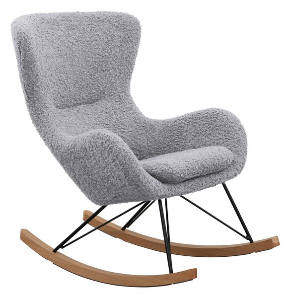 HOUPACÍ ŽIDLE, textil, světle šedá Livetastic - Křesla klasická, Online Only