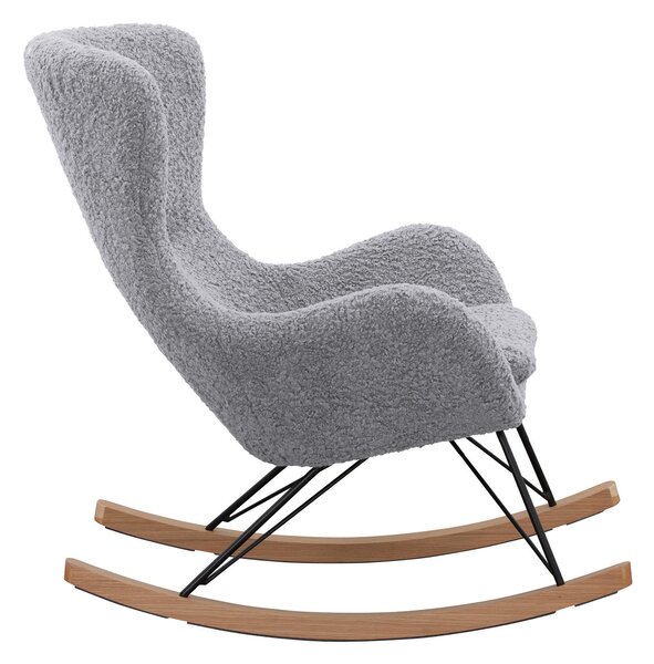 HOUPACÍ ŽIDLE, textil, světle šedá Livetastic - Křesla klasická, Online Only