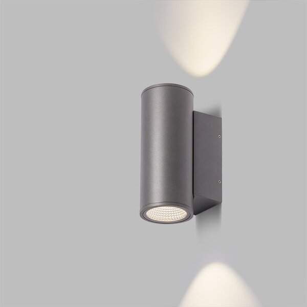 MIZZI II antracitová 230V LED 2x12W IP54 3000K, 1460 lm - RED - DESIGN RENDL