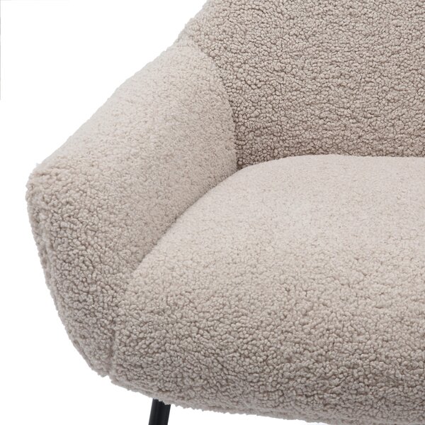 KŘESLO S PODNOŽKOU, textil, šedohnědá Livetastic - Online Only křesla & taburety, Online Only