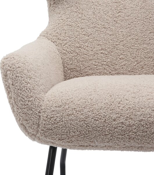 KŘESLO S PODNOŽKOU, textil, šedohnědá Livetastic - Online Only křesla & taburety, Online Only