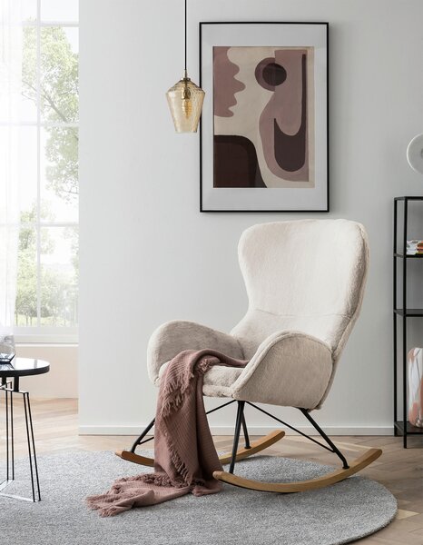 HOUPACÍ ŽIDLE, textil, barvy dubu, béžová Livetastic - Křesla klasická, Online Only