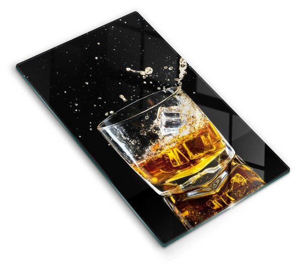 Skleněné krájecí prkénko Sklenka whisky