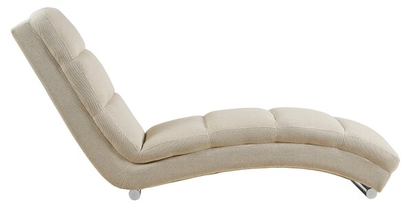 RELAXAČNÍ VÁLENDA, textil, barvy chromu, béžová Livetastic - Relaxační křesla, Online Only