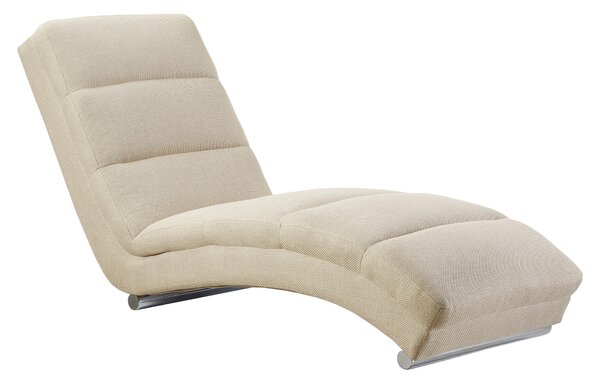 RELAXAČNÍ VÁLENDA, textil, barvy chromu, béžová Livetastic - Relaxační křesla, Online Only