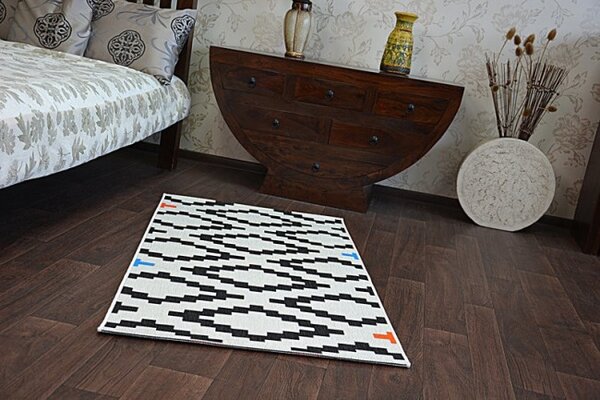 Koberec COLOR 19318/836 SISAL Romby bílý