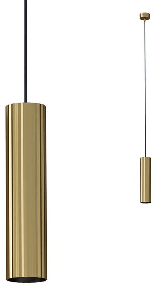 Redo 01-2588 Delphi, zlaté závěsné svítidlo, 1x7W GU10, ø7cm, výška 30cm