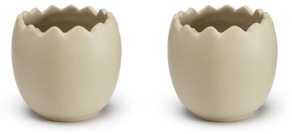 Stojánek na vajčko Egg Cup Sand - set 2 ks COOEE Design