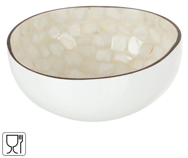 Plastová miska KOKO 13 cm, bílá