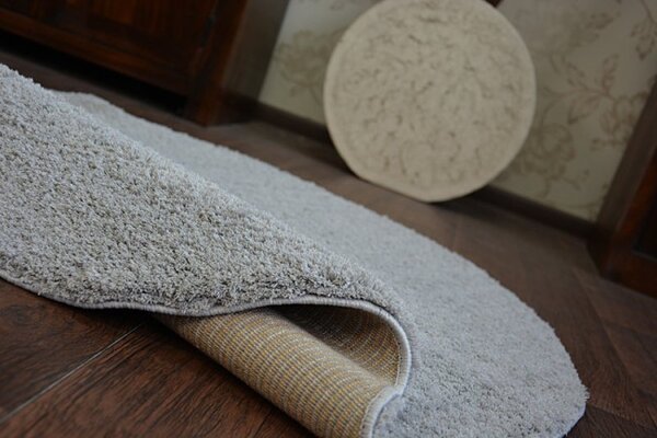 Koberec Micro fiber soft shaggy stříbrný