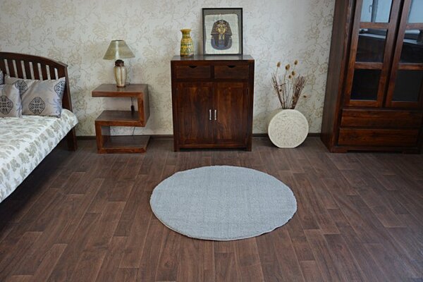 Koberec Micro fiber soft shaggy stříbrný